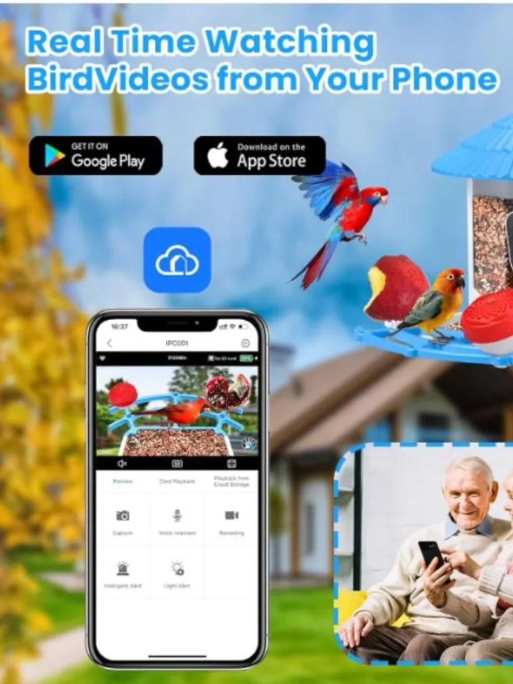 NIB: Wishbetty Smart Bird Feeder with AI Camera & Solar Power
